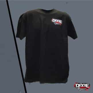 Dixie Logo Adult Shirt - Black - Logo On Front And Back