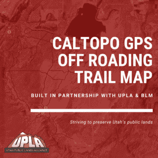 Caltopo GPS Off Roading Trail Map - Utah Sand Mountain Map - OHV Area